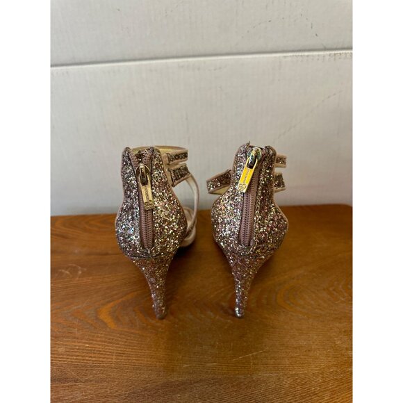 Jessica Simpson Size 7 Designer Stiletto High Heel Sandal Champagne Women - Picture 15 of 15